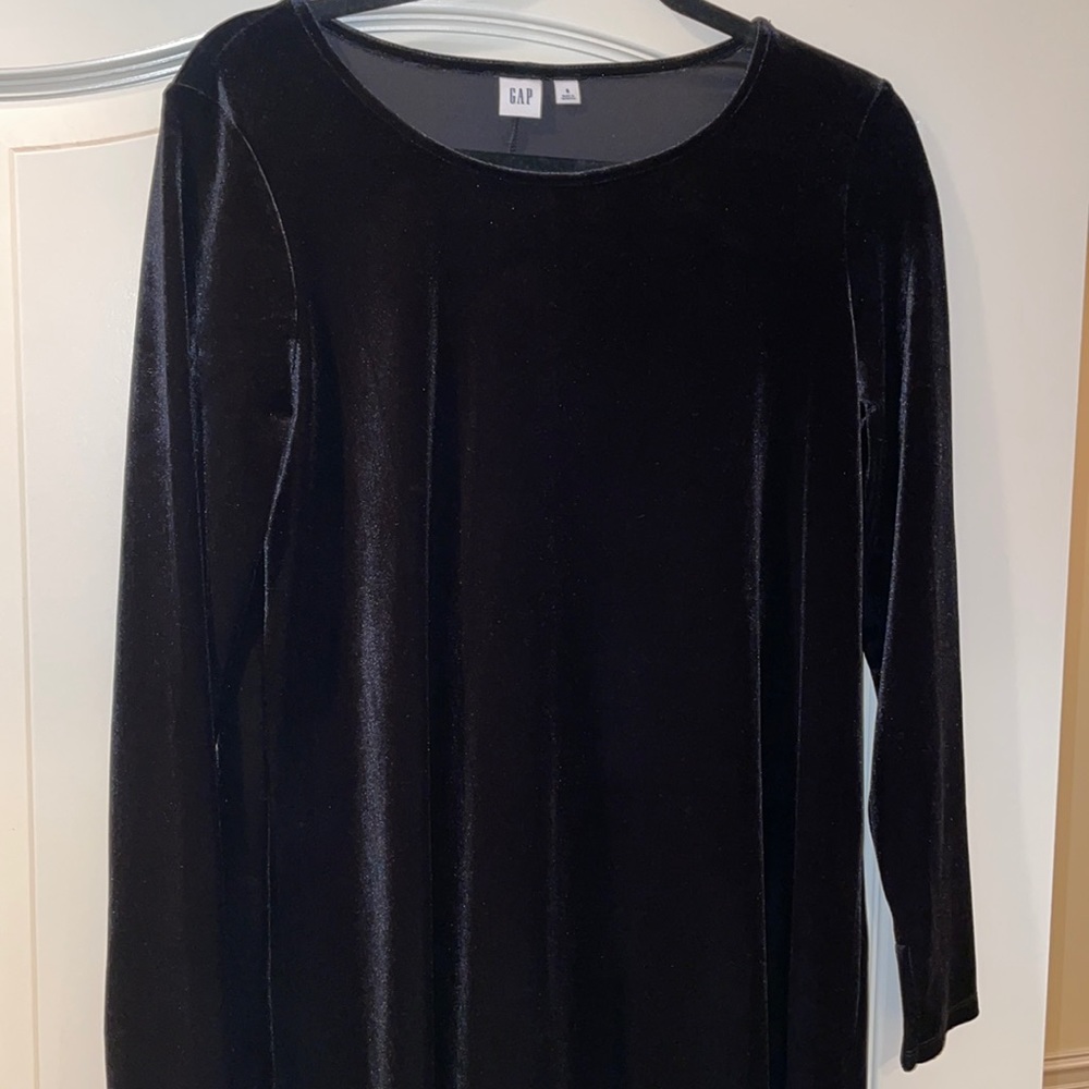 Flowy baby doll velvet dress
